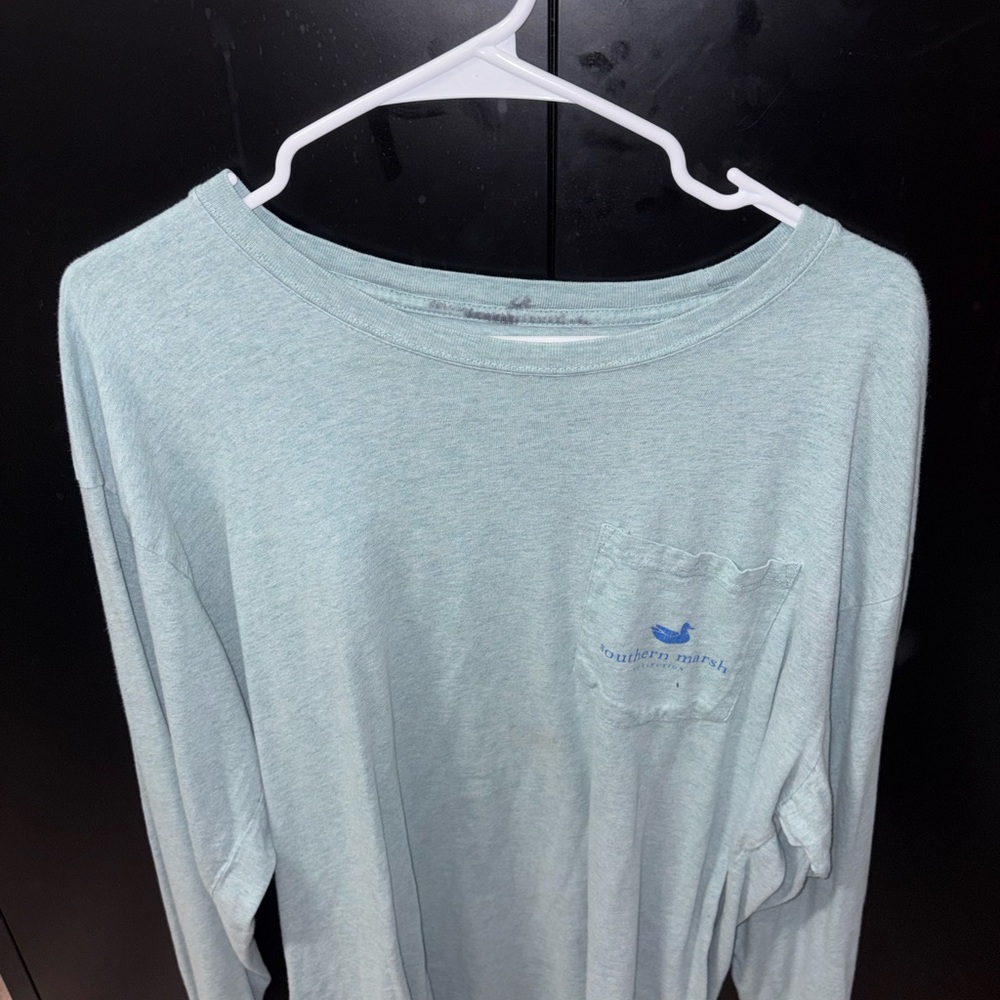 Southern Marsh Aqua Long Sleeve Tee
